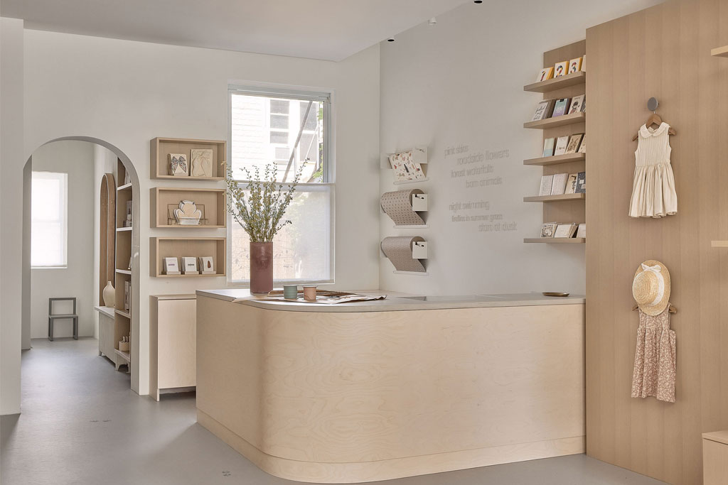 Main counter space of Toronto boutique retailer design by Ashley Botten
